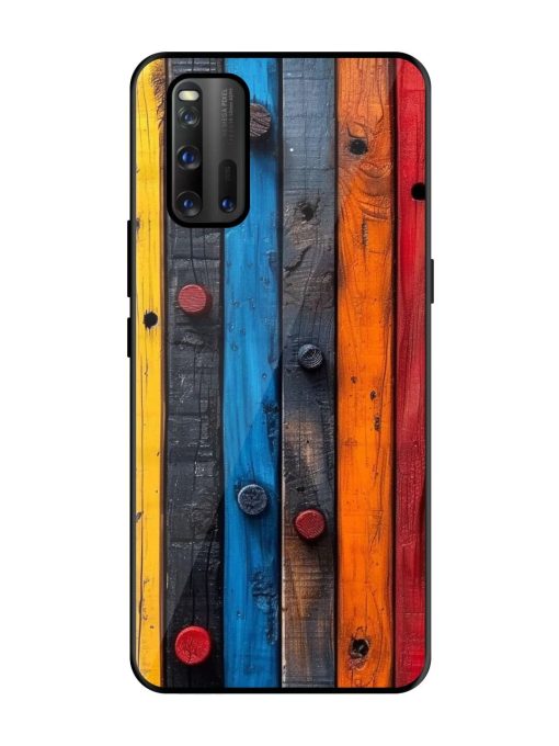 Rainbow Plank Glossy Soft Edge Case for Iqoo 3 Chachhi