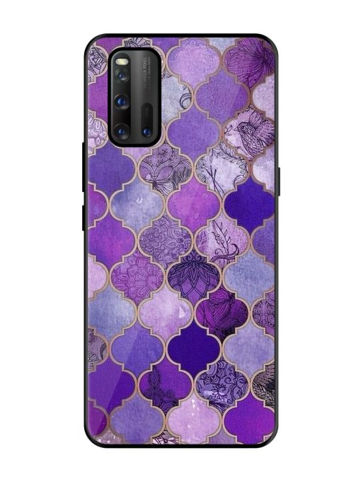 Purple Mosaic Magic Glossy Soft Edge Case for Iqoo 3 Chachhi