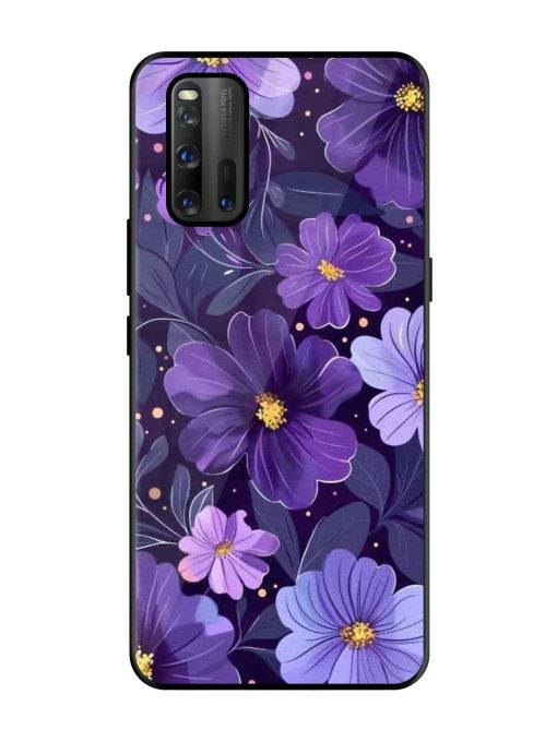 Purple Paradise Glossy Soft Edge Case for Iqoo 3 Chachhi