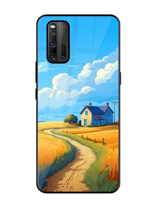 Countryside Cottage Glossy Soft Edge Case for Iqoo 3 Chachhi