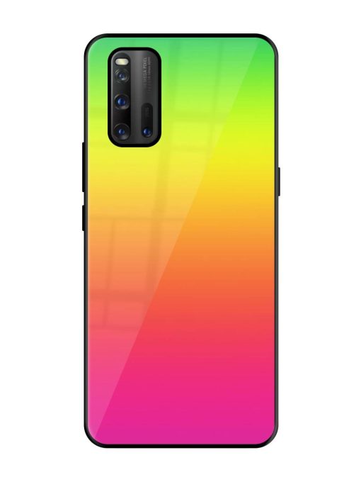 Rainbow Gradient Glossy Soft Edge Case for Iqoo 3 Chachhi