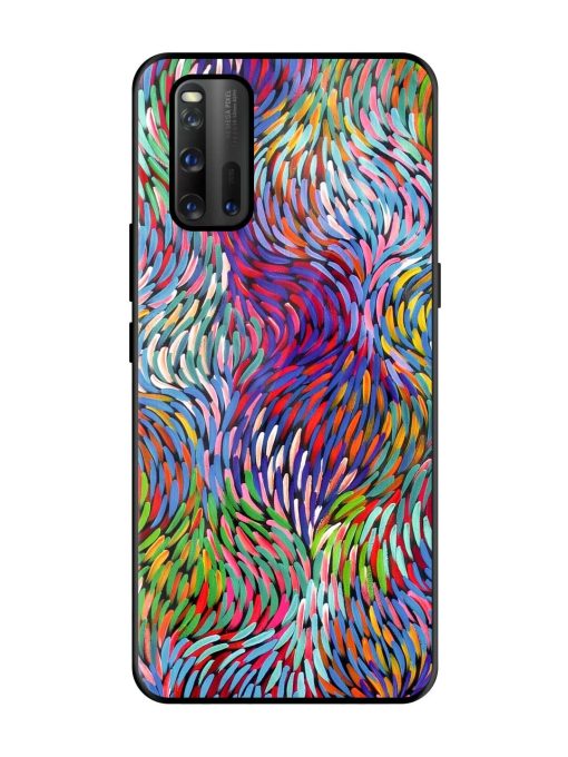 Vibrant Waves Glossy Soft Edge Case for Iqoo 3 Chachhi