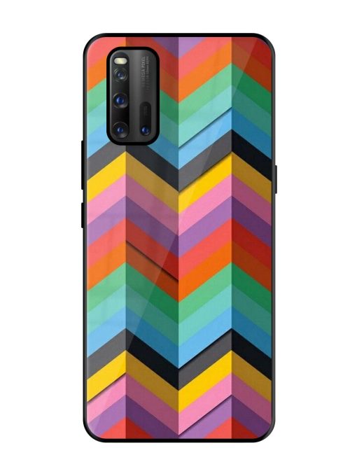 Colorful Zigzag Glossy Soft Edge Case for Iqoo 3 Chachhi