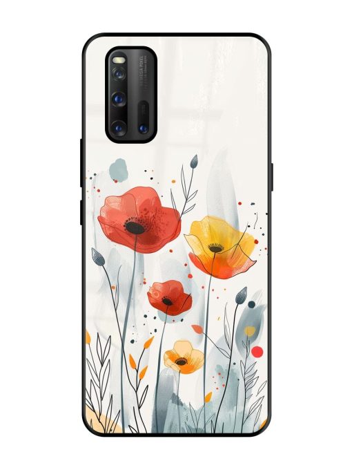 Poppy Fields Glossy Soft Edge Case for Iqoo 3 Chachhi