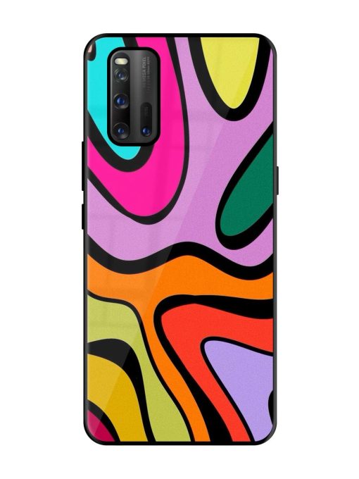 Groovy Swirls Glossy Soft Edge Case for Iqoo 3 Chachhi