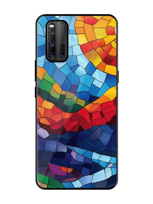 Mosaic Sunset Glossy Soft Edge Case for Iqoo 3 Chachhi