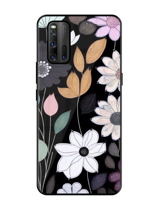 Whimsical Blooms On Black Glossy Soft Edge Case for Iqoo 3 Chachhi