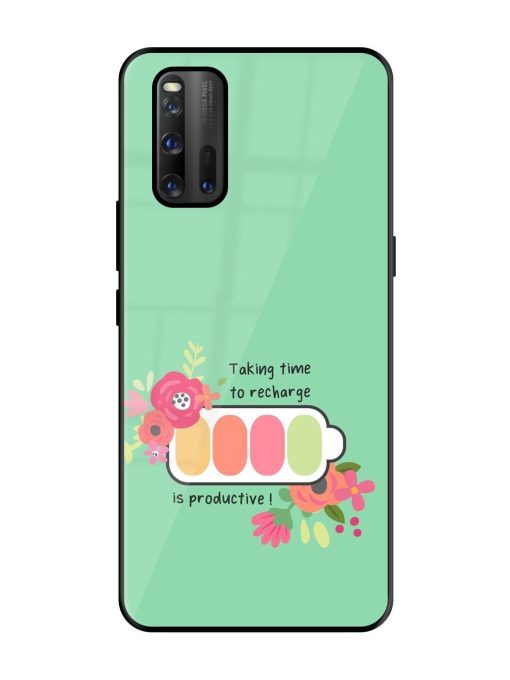 Recharge And Bloom Glossy Soft Edge Case for Iqoo 3 Chachhi