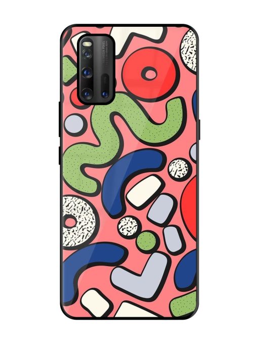 Groovy Geometric Shapes Glossy Soft Edge Case for Iqoo 3 Chachhi