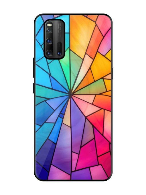 Stained Glass Kaleidoscope Of Colors Glossy Soft Edge Case for Iqoo 3 Chachhi