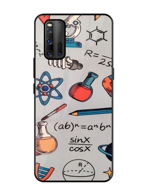 Science Doodle Delight Glossy Soft Edge Case for Iqoo 3 Chachhi