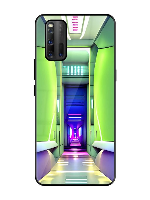 Neon Corridor Glossy Soft Edge Case for Iqoo 3 Chachhi