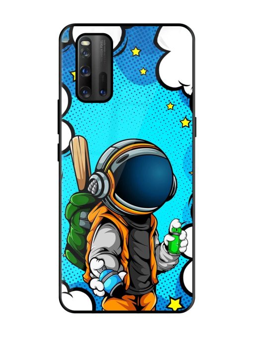 Space Graffiti Artist Glossy Soft Edge Case for Iqoo 3 Chachhi