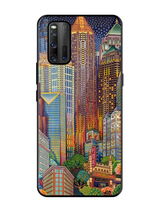 Neon Nightscape Glossy Soft Edge Case for Iqoo 3 Chachhi