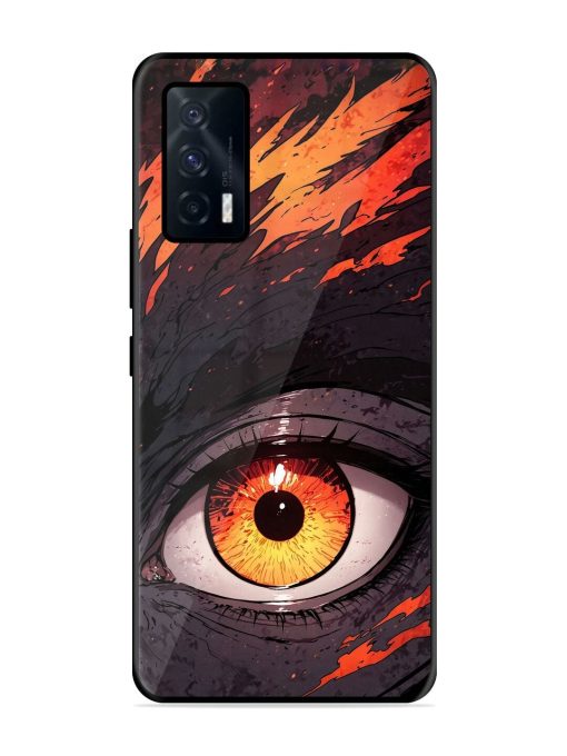 Inferno Gaze Glossy Soft Edge Case for Iqoo 7 (5G) Chachhi