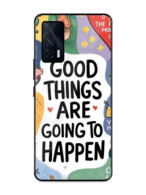 Uplifting Scribbles Glossy Soft Edge Case for Iqoo 7 (5G) Chachhi