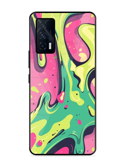 Gooey Grooves Glossy Soft Edge Case for Iqoo 7 (5G) Chachhi