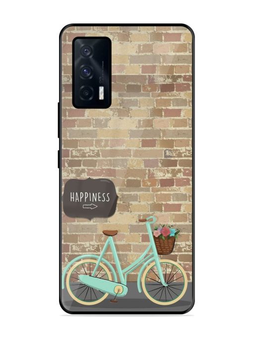 Pedaling Towards Happiness Glossy Soft Edge Case for Iqoo 7 (5G) Chachhi