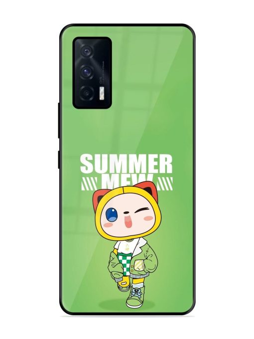 Purrfect Summer Glossy Soft Edge Case for Iqoo 7 (5G) Chachhi