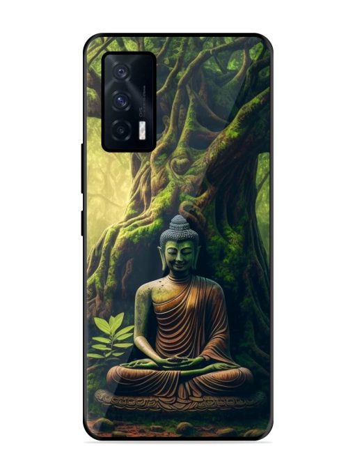 Green Buddha Art Glossy Soft Edge Case for Iqoo 7 (5G) Chachhi