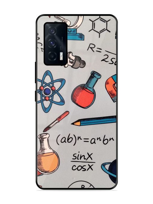 Science Doodle Glossy Soft Edge Case for Iqoo 7 (5G) Chachhi