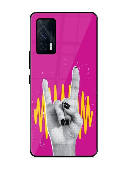 Rock Hand Glossy Soft Edge Case for Iqoo 7 (5G) Chachhi