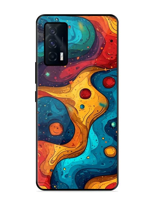 Cosmic Swirl Glossy Soft Edge Case for Iqoo 7 (5G) Chachhi