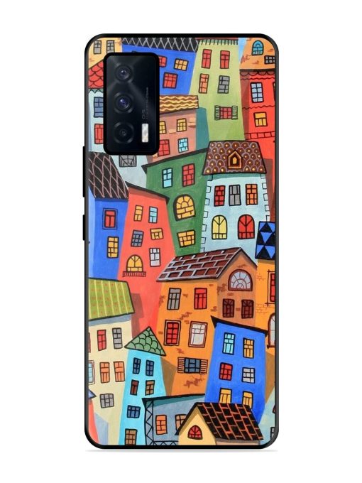 Rainbow House Glossy Soft Edge Case for Iqoo 7 (5G) Chachhi