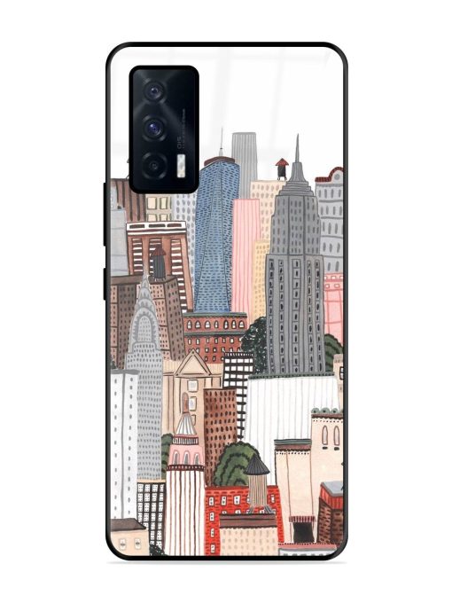 Cityscape Dreams Glossy Soft Edge Case for Iqoo 7 (5G) Chachhi