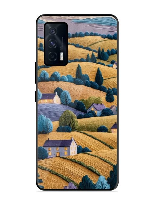 Rolling Hilltop Haven Glossy Soft Edge Case for Iqoo 7 (5G)