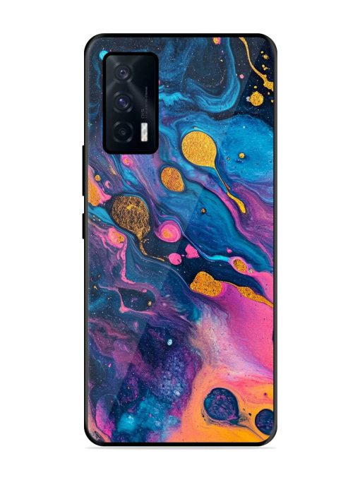 Cosmic Swirl Glossy Soft Edge Case for Iqoo 7 (5G) Chachhi