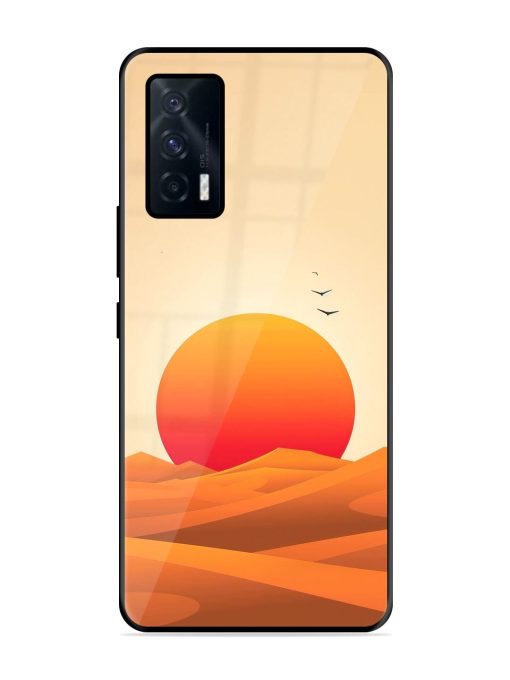 Desert Sunset Glossy Soft Edge Case for Iqoo 7 (5G) Chachhi