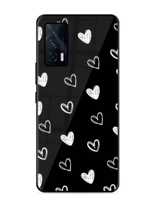 Scattered Hearts Glossy Soft Edge Case for Iqoo 7 (5G) Chachhi