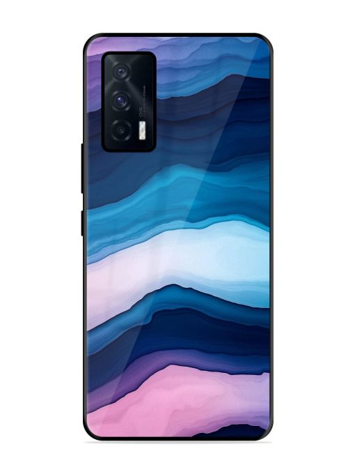 Oceanic Layers Glossy Soft Edge Case for Iqoo 7 (5G) Chachhi