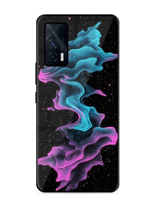 Cosmic Currents Glossy Soft Edge Case for Iqoo 7 (5G) Chachhi