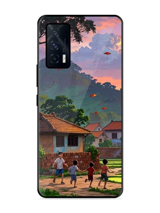 Sunset Play Glossy Soft Edge Case for Iqoo 7 (5G) Chachhi