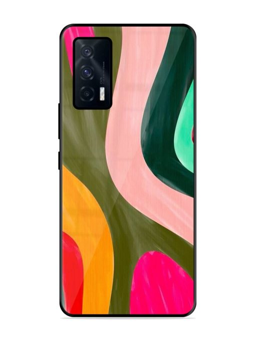 Wavy Wonder Glossy Soft Edge Case for Iqoo 7 (5G) Chachhi