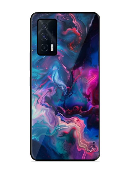 Cosmic Swirl Glossy Soft Edge Case for Iqoo 7 (5G) Chachhi