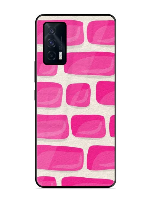 Pink Brick Wall Glossy Soft Edge Case for Iqoo 7 (5G) Chachhi