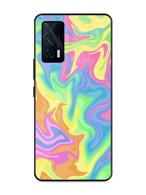 Whimsical Swirl Glossy Soft Edge Case for Iqoo 7 (5G) Chachhi