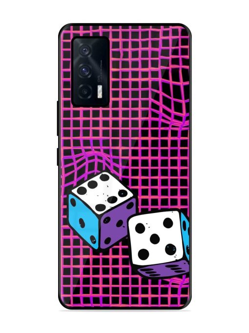 Glitched Dice Glossy Soft Edge Case for Iqoo 7 (5G) Chachhi