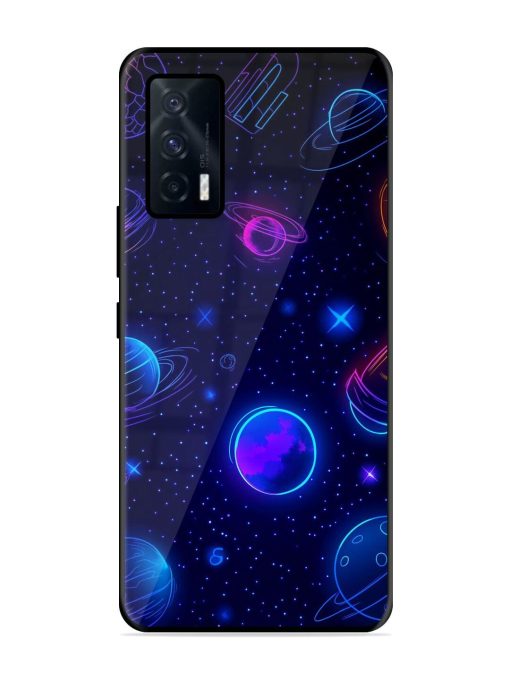 Neon Cosmos Glossy Soft Edge Case for Iqoo 7 (5G) Chachhi