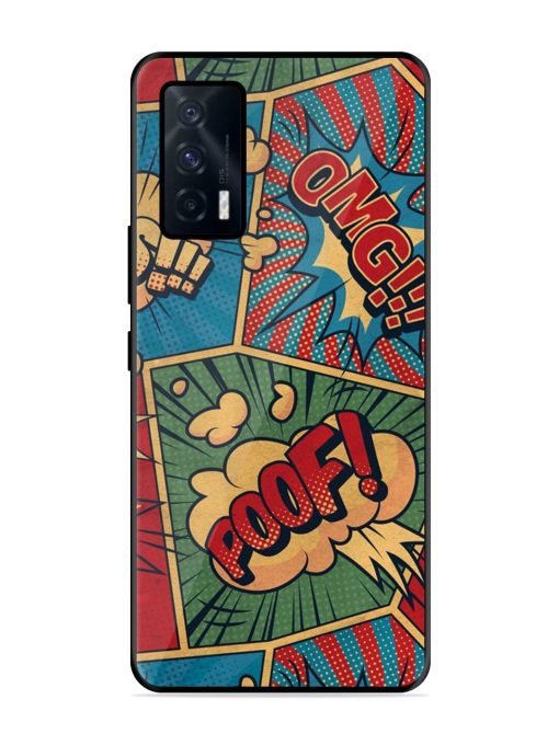 Comic Book Chaos Glossy Soft Edge Case for Iqoo 7 (5G) Chachhi