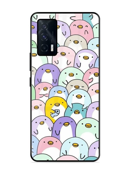 Penguin Party Glossy Soft Edge Case for Iqoo 7 (5G) Chachhi