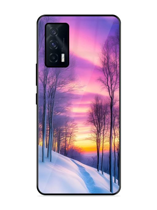 Winter'S Purple Haze Glossy Soft Edge Case for Iqoo 7 (5G) Chachhi