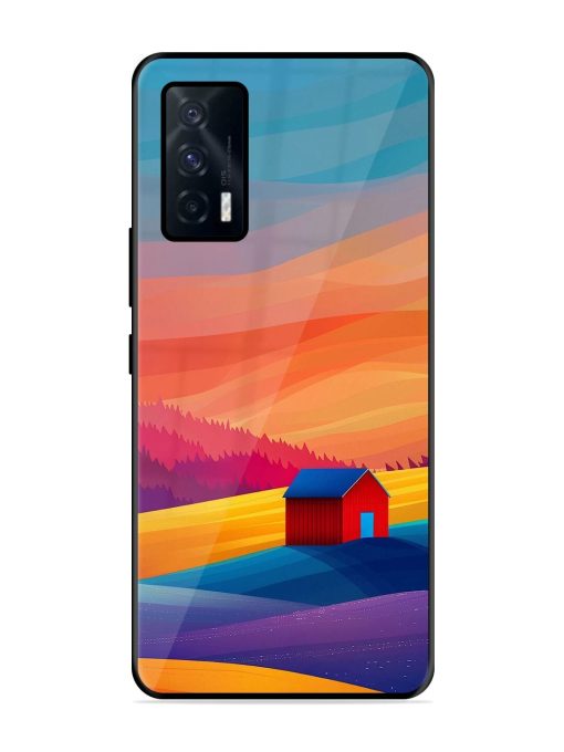 Sunset Solitude Glossy Soft Edge Case for Iqoo 7 (5G) Chachhi