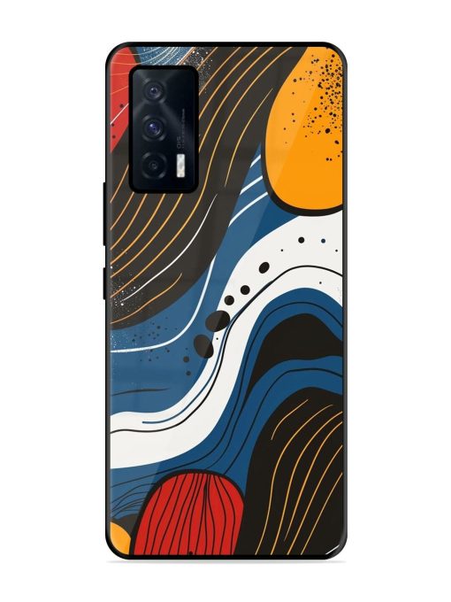 Abstract Expression Glossy Soft Edge Case for Iqoo 7 (5G) Chachhi