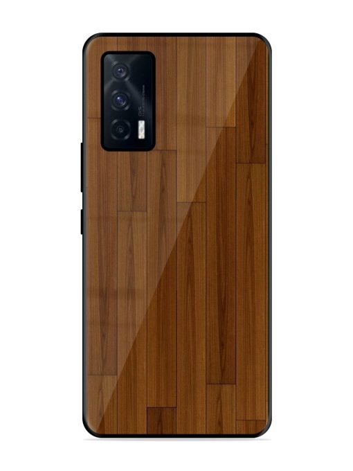 Warm Woodgrain Glossy Soft Edge Case for Iqoo 7 (5G) Chachhi