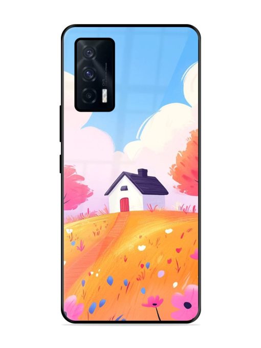 Hilltop Haven Glossy Soft Edge Case for Iqoo 7 (5G) Chachhi