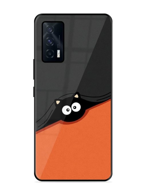 Peek-A-Boo Kitty Glossy Soft Edge Case for Iqoo 7 (5G) Chachhi